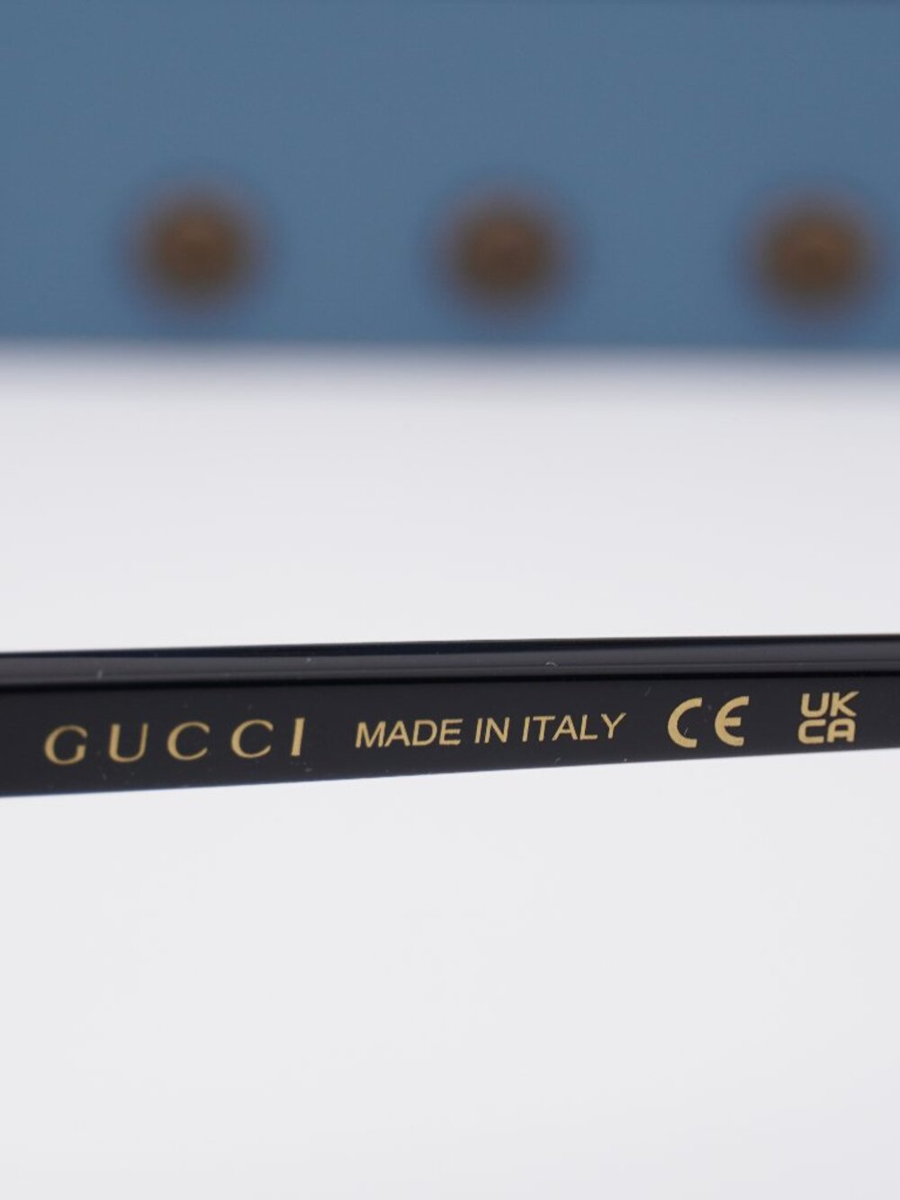 Gucci GG1944S 001 Rectangle Sunglasses - Black / Grey - Picture 4 of 12